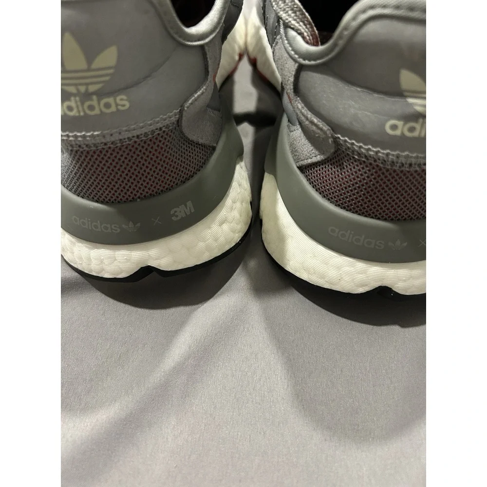 adidas Mens 3M Nite Jogger Ultraboost Sneaker Reflective Grey Gray Nwob Sz 14‎